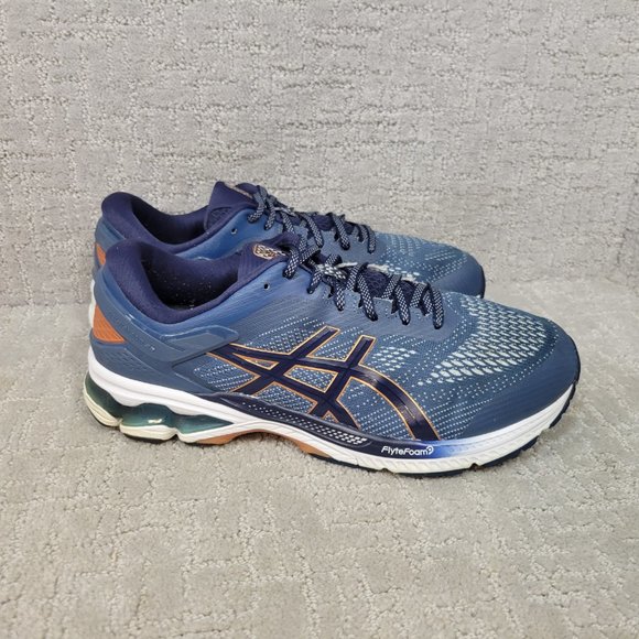 ASICS GEL Kayano 26 Extra Wide Grand Shark Mens Size 11.5 Athletic Running Shoes - Picture 3 of 11